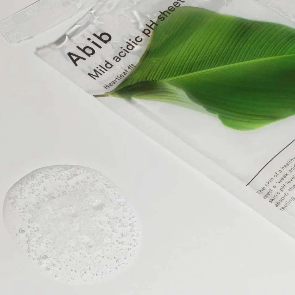 Abib Mild Acidic pH Sheet Mask - Heartleaf Fit 1EA - Image 3
