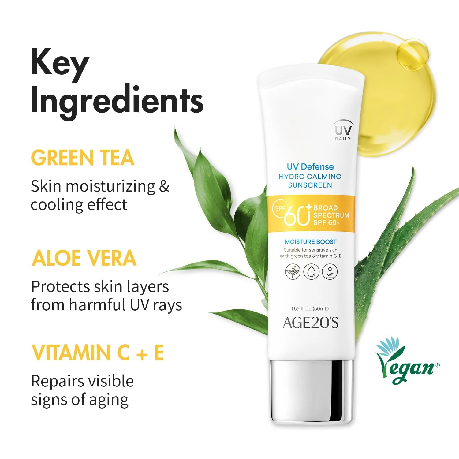 AGE20'S UV Defense Hydro Calming Sunscreen SPF 60+ - Image 4