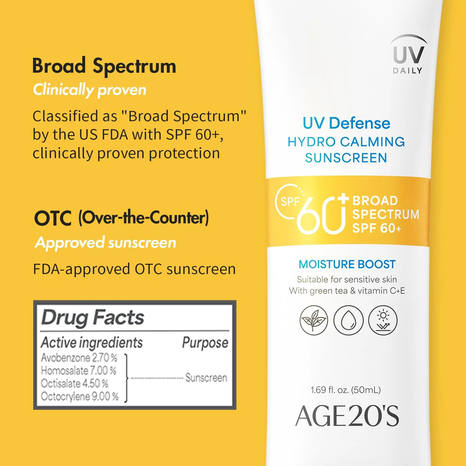 AGE20'S UV Defense Hydro Calming Sunscreen SPF 60+ - Image 5