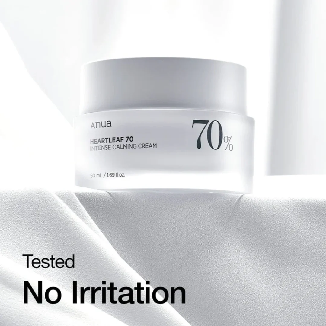 ANUA Heartleaf 70% Intense Calming Cream 50mL - Image 5