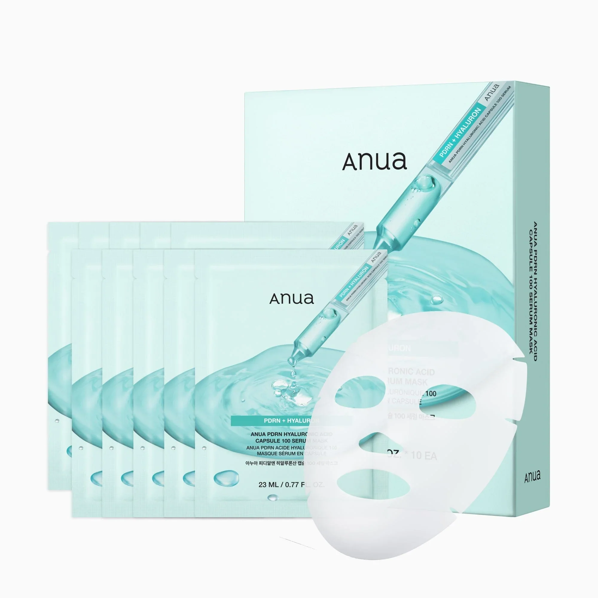 ANUA PDRN Hyaluron 100 Serum Mask 1EA - Image 4