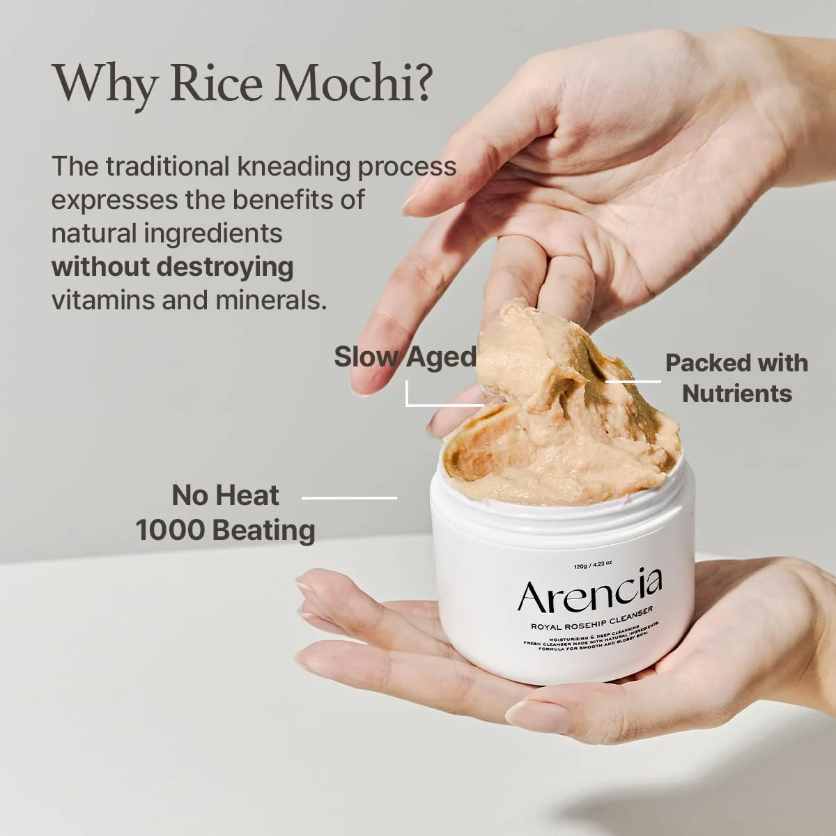 ARENCIA Fresh Calendula Rice Mochi Cleanser 120g - Image 8