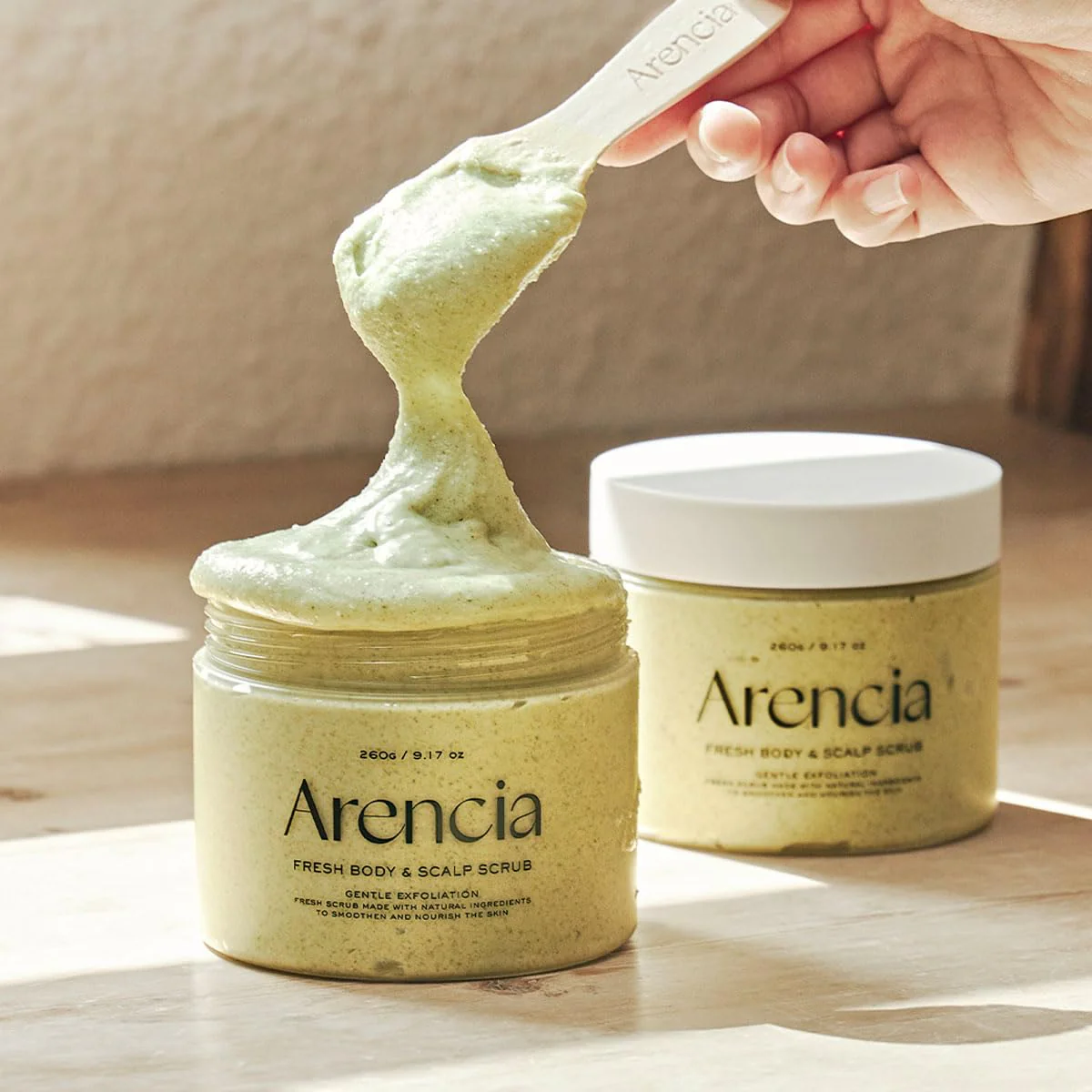 ARENCIA Fresh Cloud Scrub French Mint & Lily 260g - Image 5