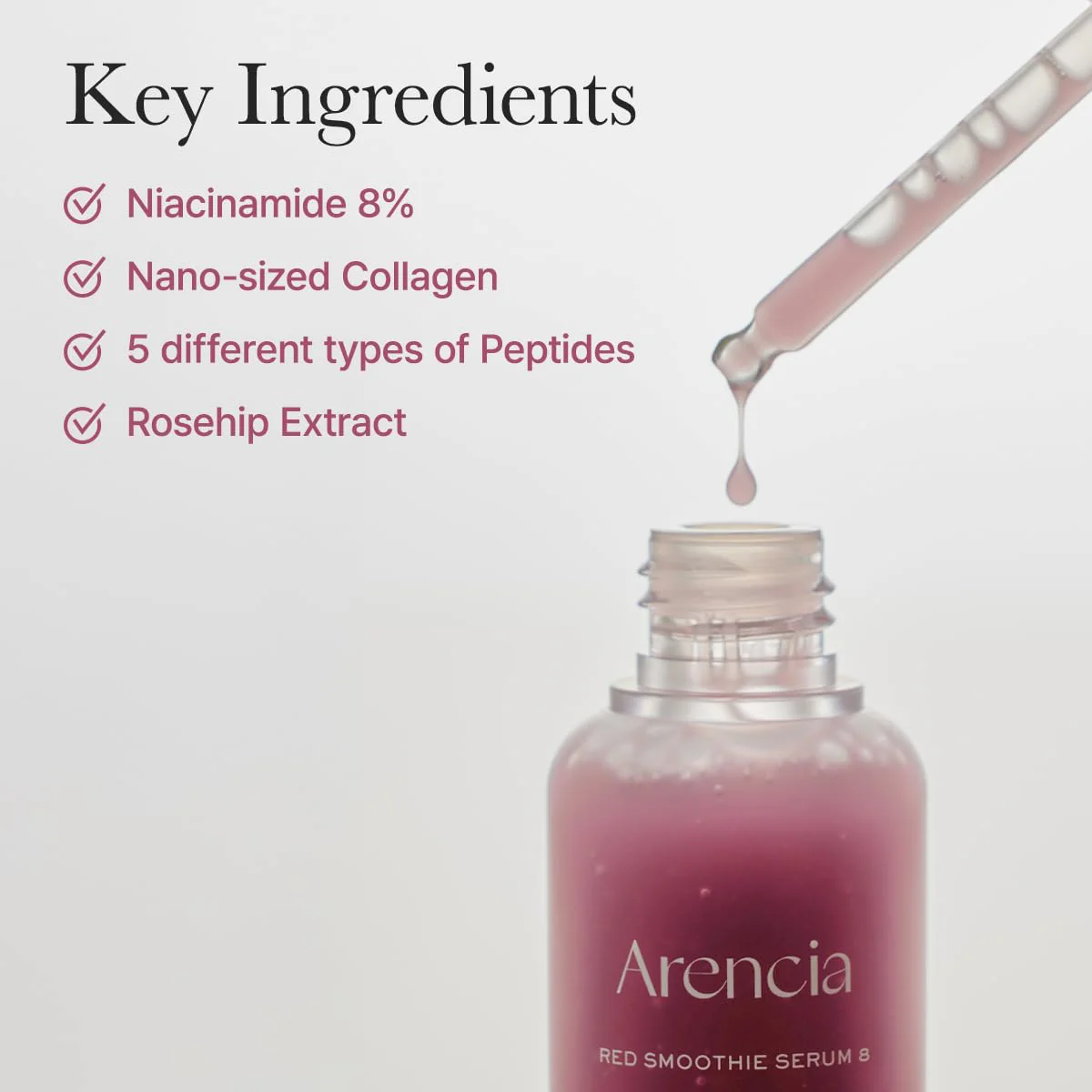 ARENCIA Red Smoothie Serum 8 30ml - Image 4