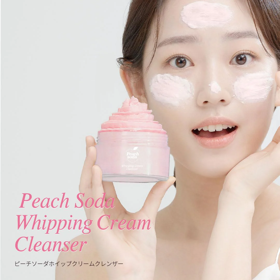 Ariul Peach Soda Whipping Cream Cleanser 100mL - Image 3