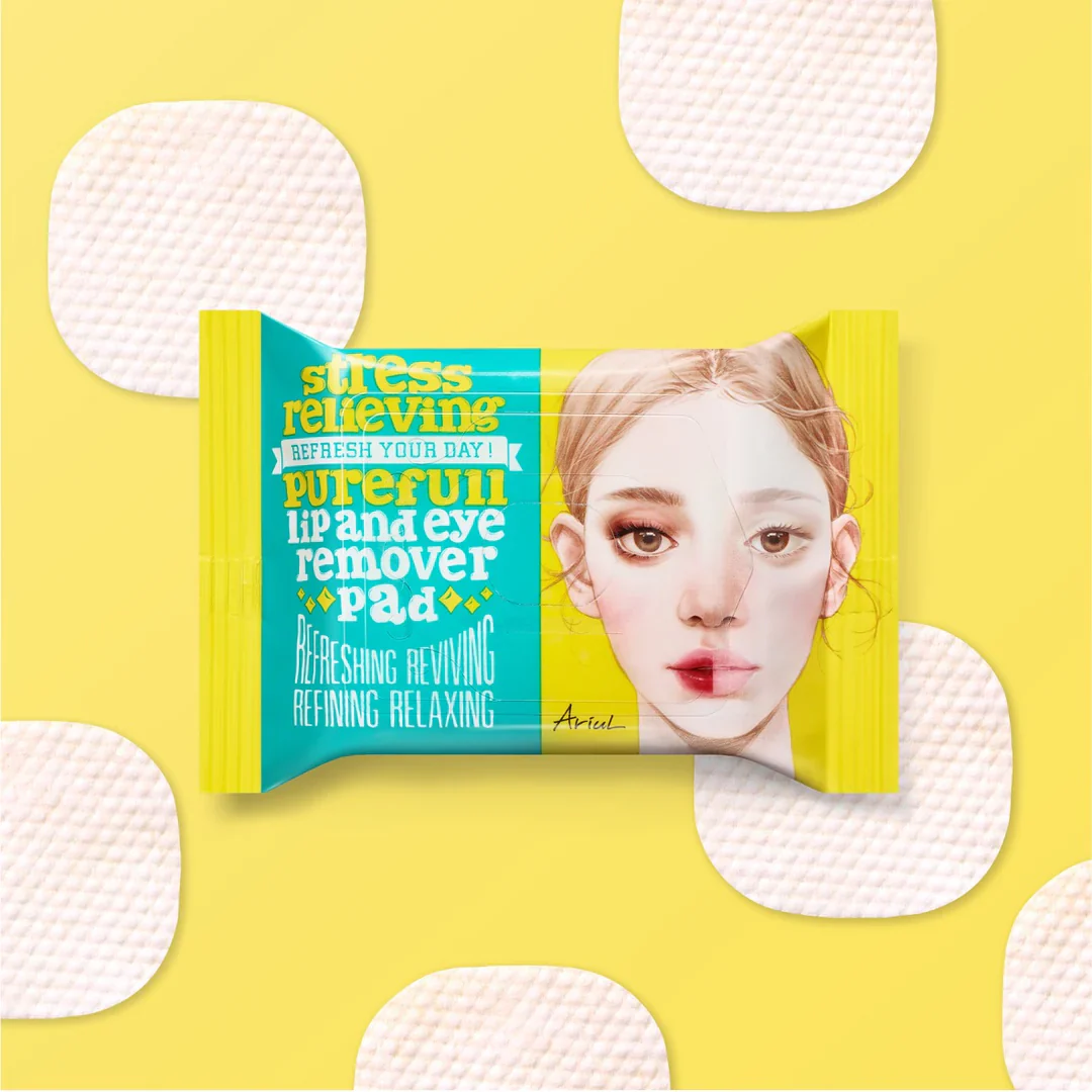 Ariul Stress Relieving Purefull Lip and Eye Remover Pad Travel Size - Image 3