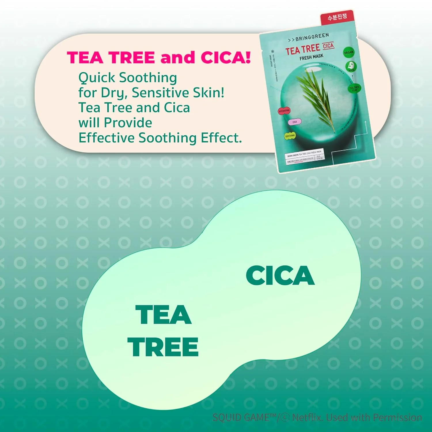 BRING GREEN NETFLIX/Global Tea Tree Cica Mask 1EA