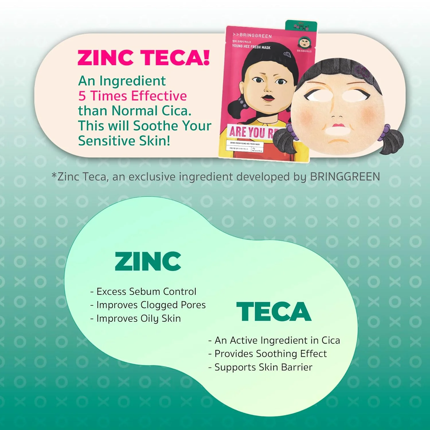 BRING GREEN NETFLIX/Global Tea Tree Cica 5EA & Young Hee Fresh Mask 5EA - Image 6