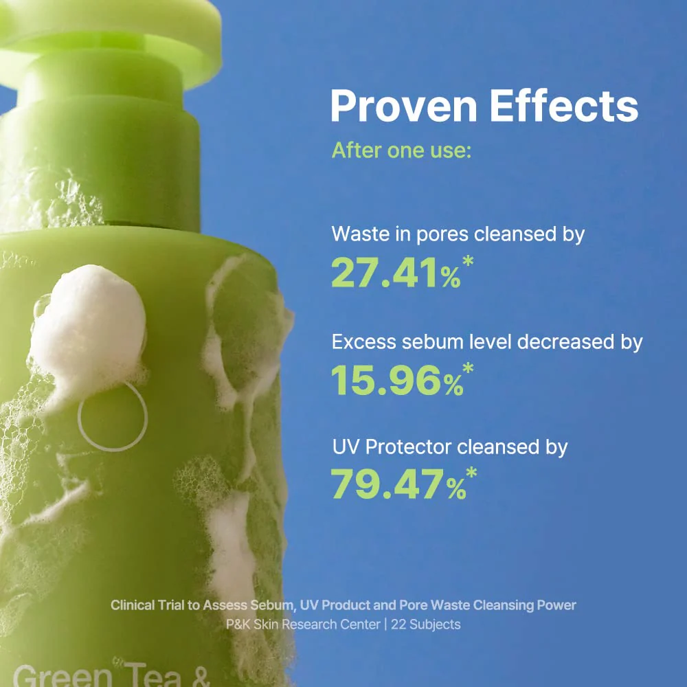 By Wishtrend Green Tea & Enzyme Milky Foaming Wash 140ml - Image 3