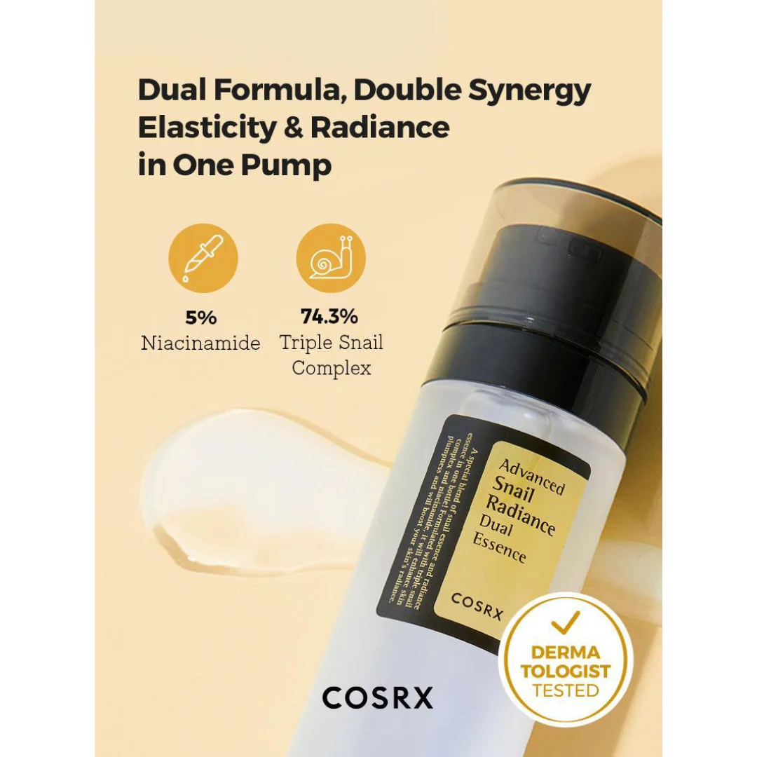 COSRX Advanced Snail Radiance Dual Essence 80mL - Image 3