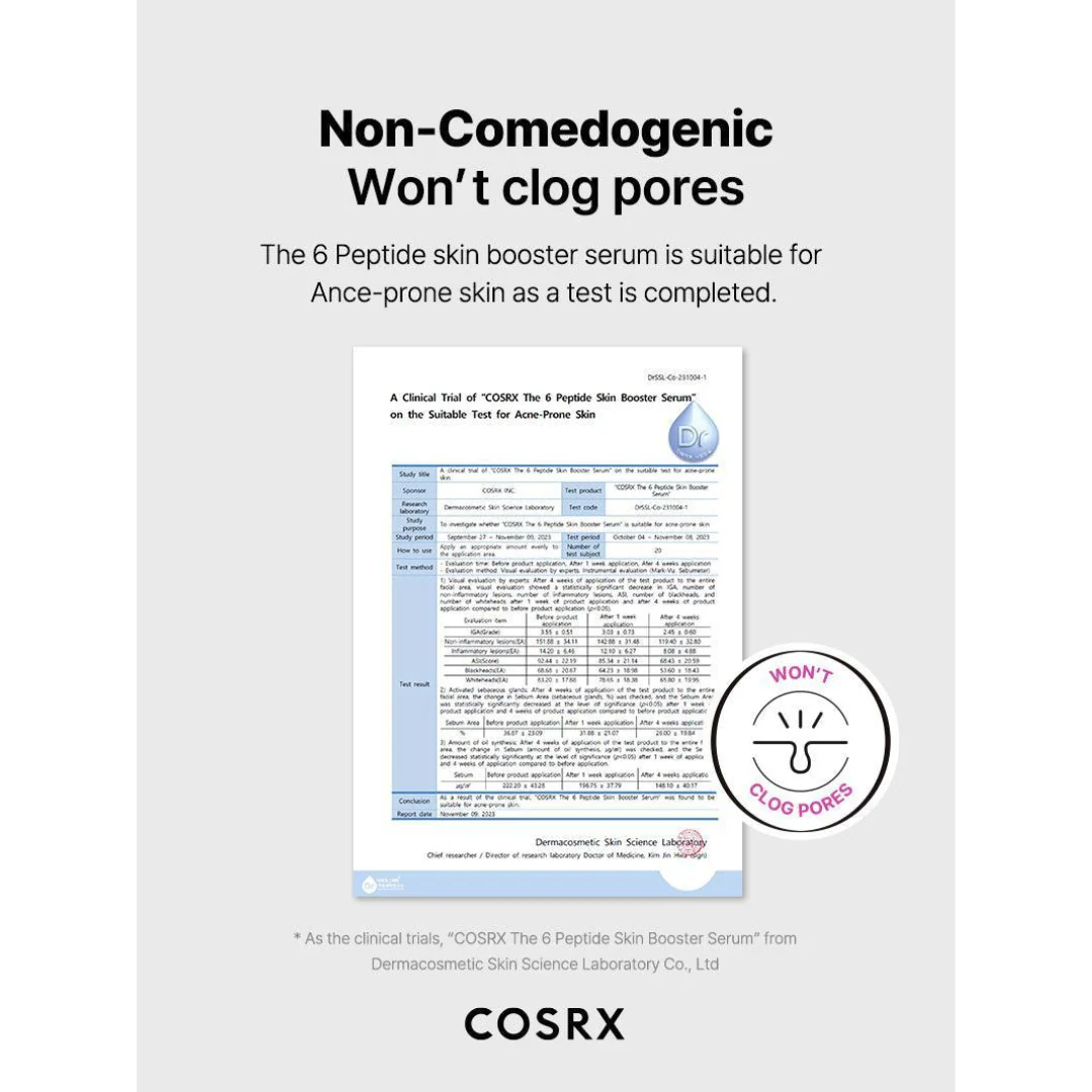 COSRX The 6 Peptide Skin Booster Serum 150mL - Image 10