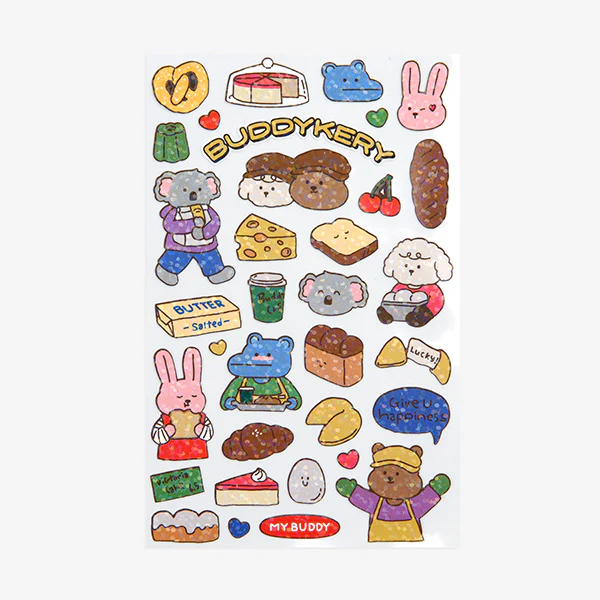 Dailylike Line Hologram Sticker 02 My Buddy