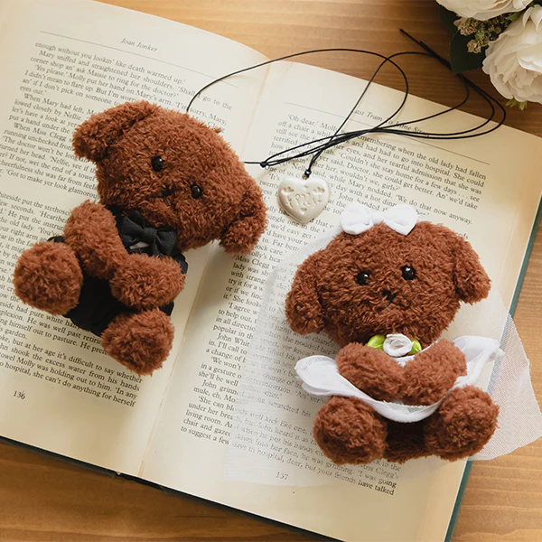 Dailylike Wedding Poodle Keychain - 2 Types - Image 3