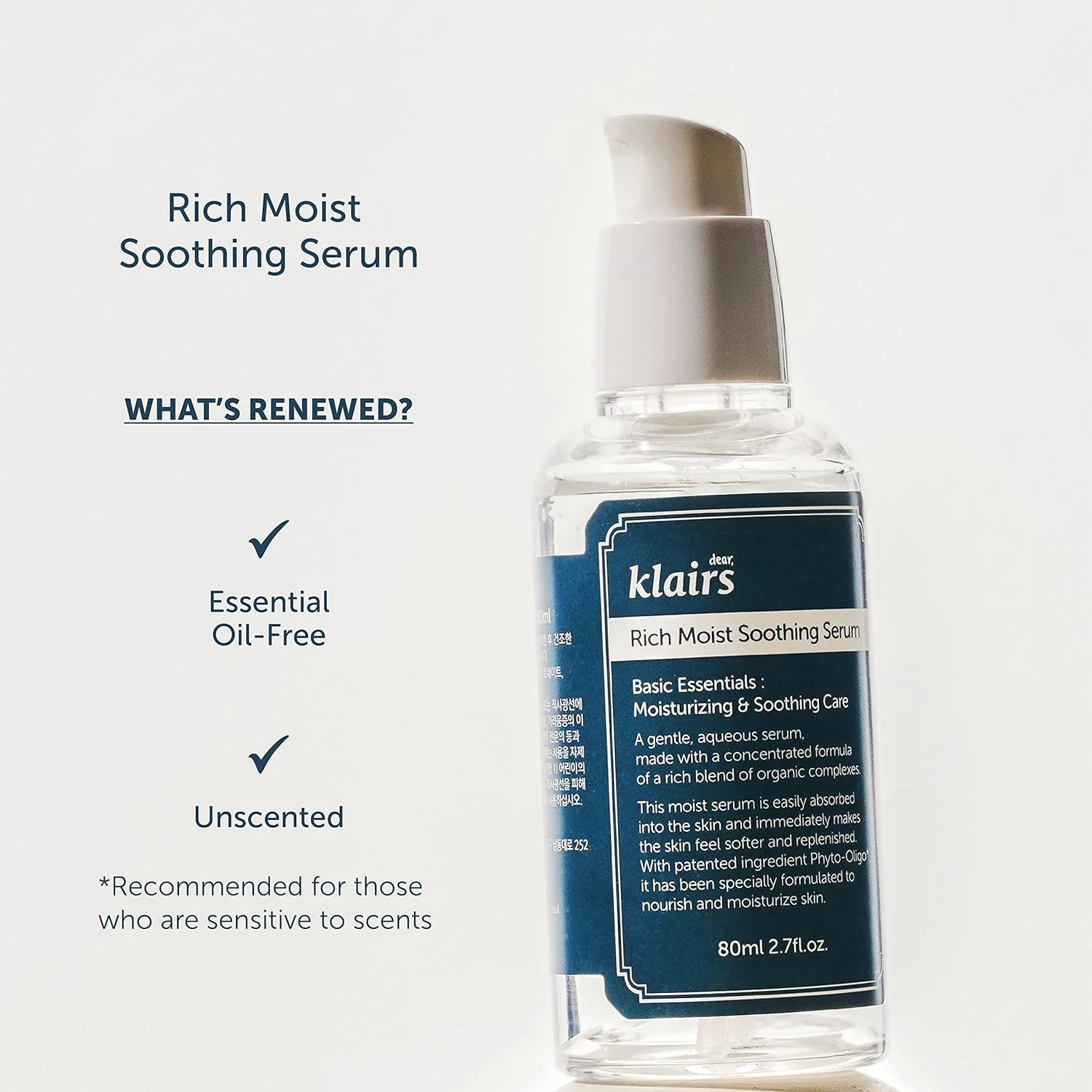 Dear, Klairs Rich Moist Soothing Serum 80ml - Image 3