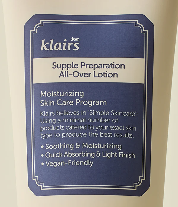Dear, Klairs Supple Preparation All-Over Lotion 250ml - Image 3