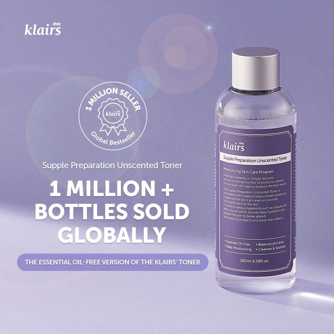 Dear, Klairs Supple Preparation Unscented Toner 180ml - Image 3