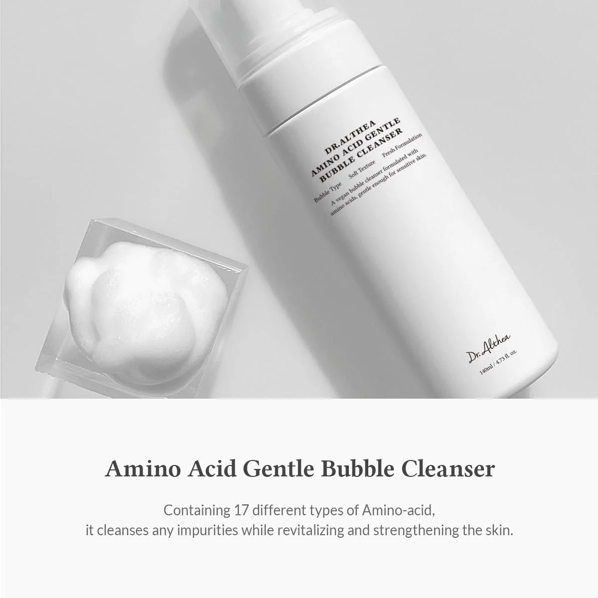 Dr.Althea Amino Acid Gentle Bubble Cleanser 140mL - Image 2