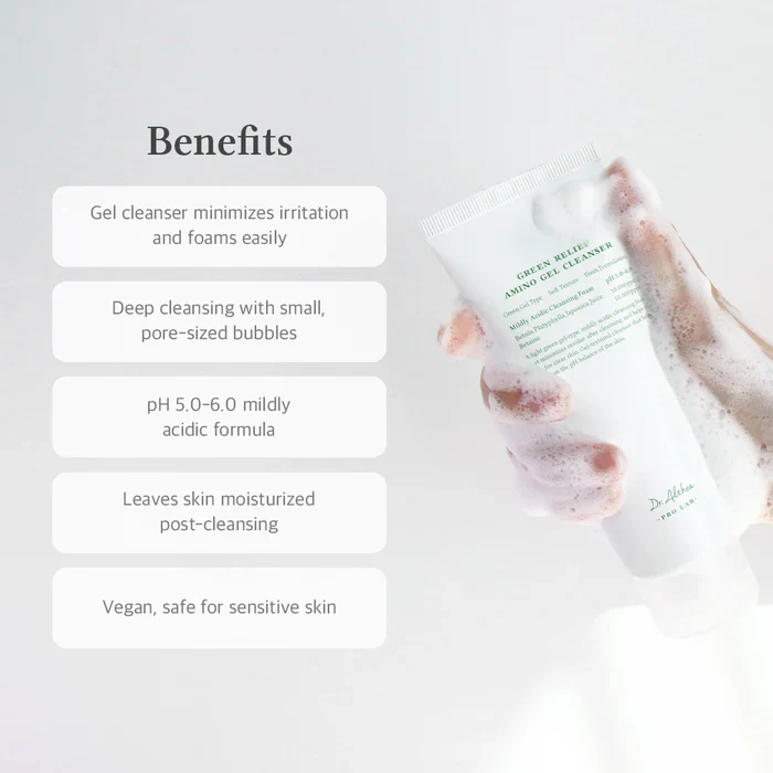 Dr. Althea Green Relief Amino Gel Cleanser 100ml - Image 3