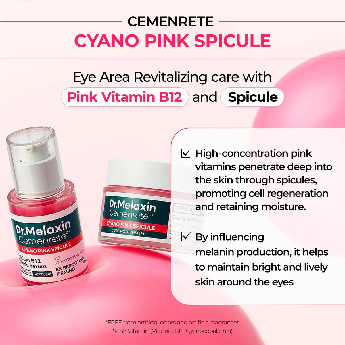 Dr.Melaxin Cemenrete Cyano Pink Spicule Cream 50ml - Image 5