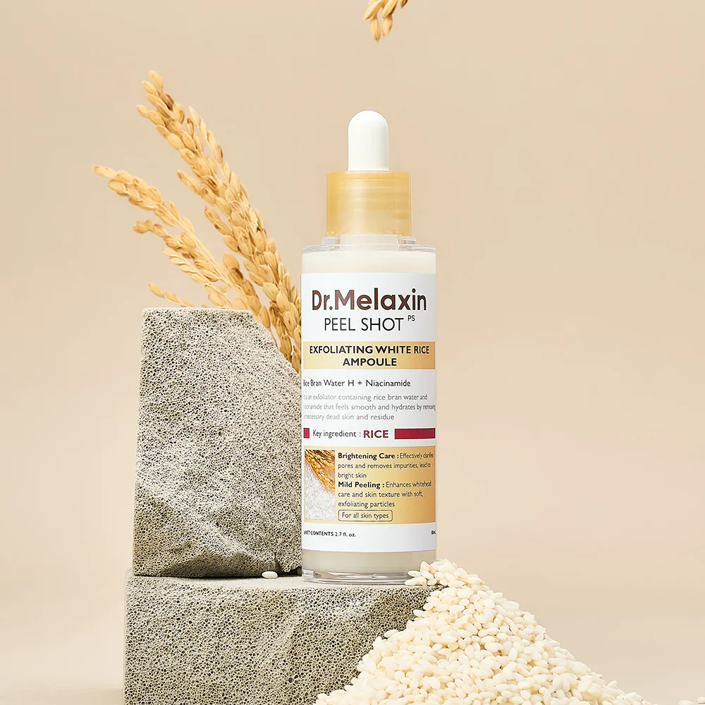 Dr.Melaxin Peel Shot Exfoliating White Rice Ampoule 80ml - Image 2