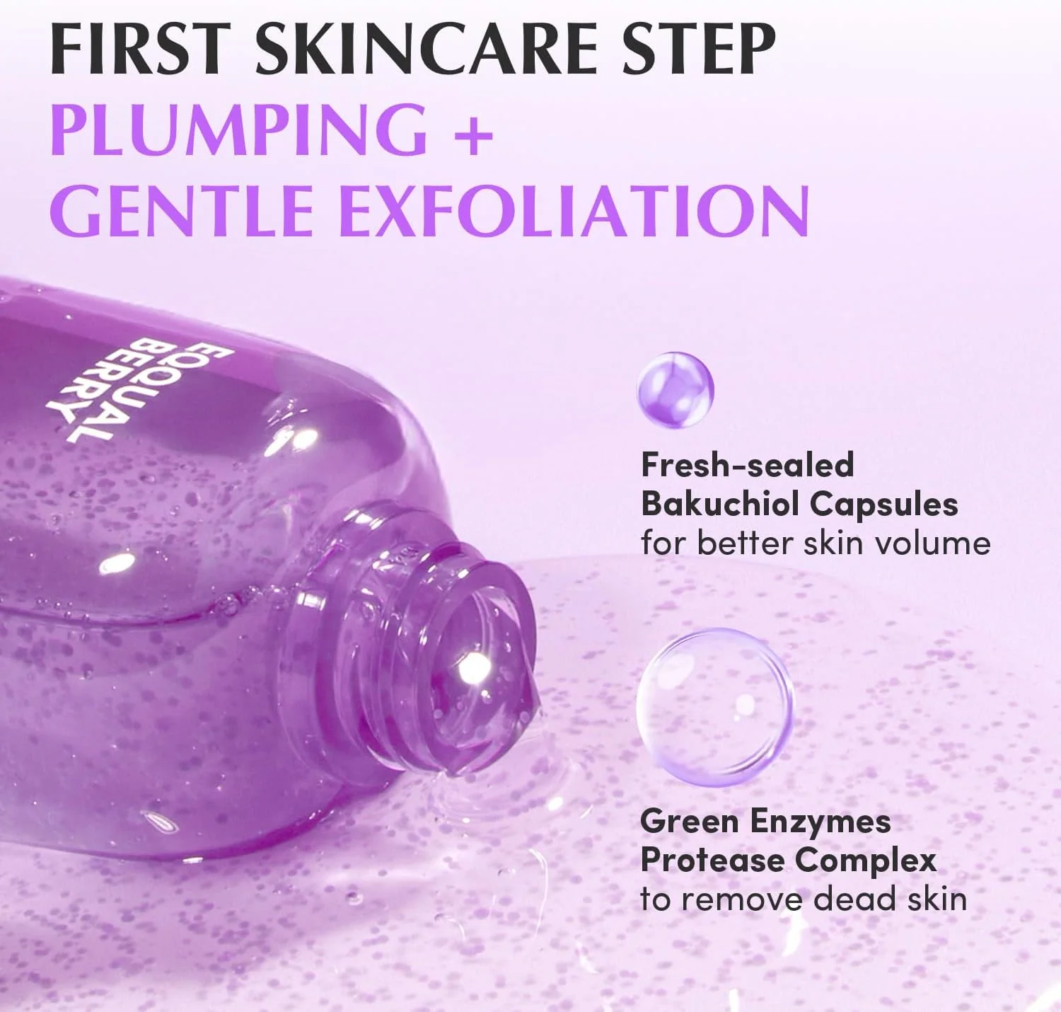 EQQUALBERRY Bakuchiol Plumping Capsule Toner 150mL - Image 4