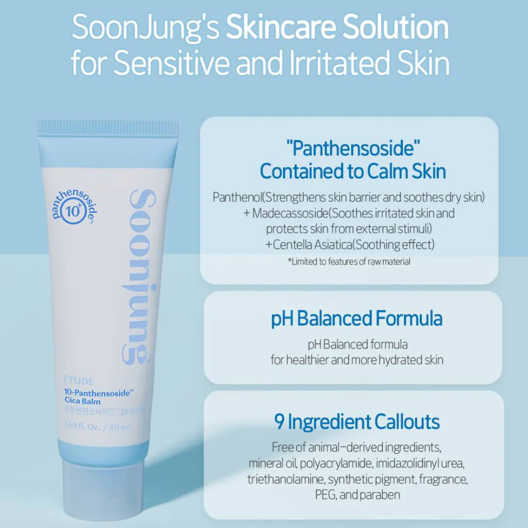 ETUDE Soon Jung 10 Panthensoside Cica Balm 50ml - Image 3