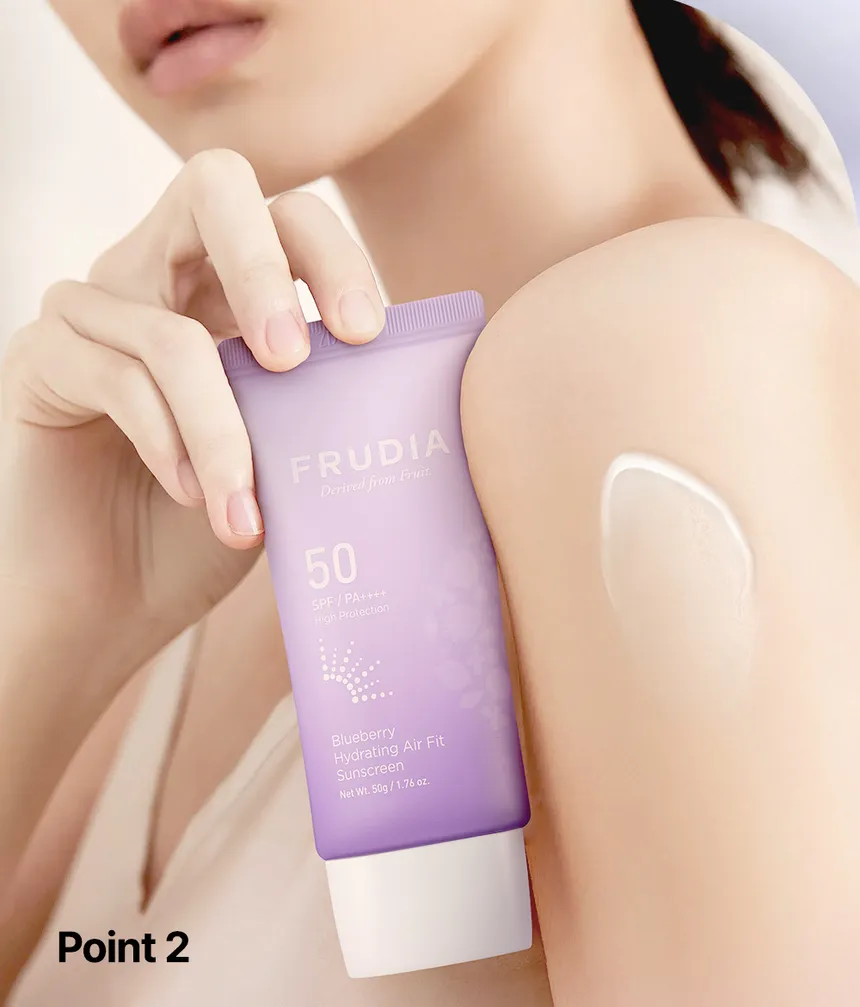 FRUDIA Blueberry Hydrating Air Fit Sunscreen 50g - Image 2