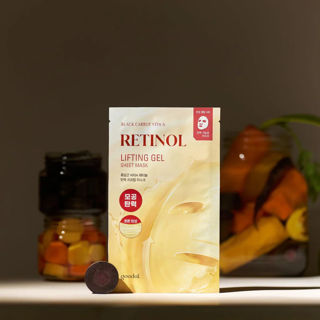 Goodal Black Carrot Vita-A Retinol Lifting Gel Sheet Mask 1EA - Image 3