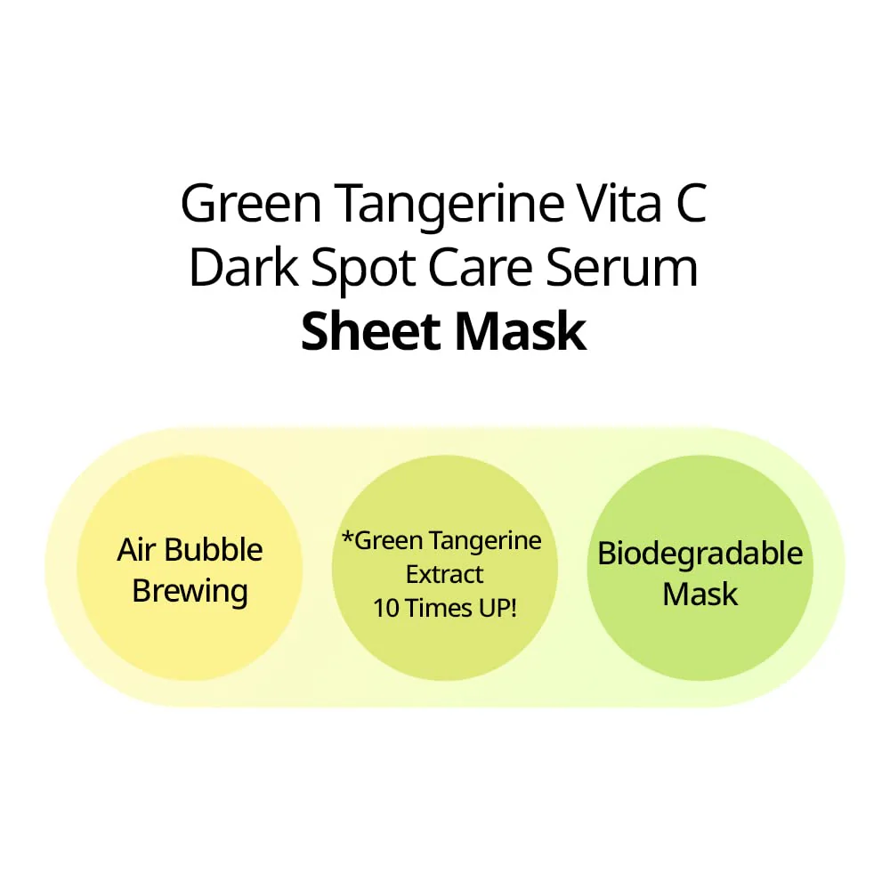 goodal Green Tangerine Vita C Dark Spot Care Serum Sheet Mask 1ea - Image 3