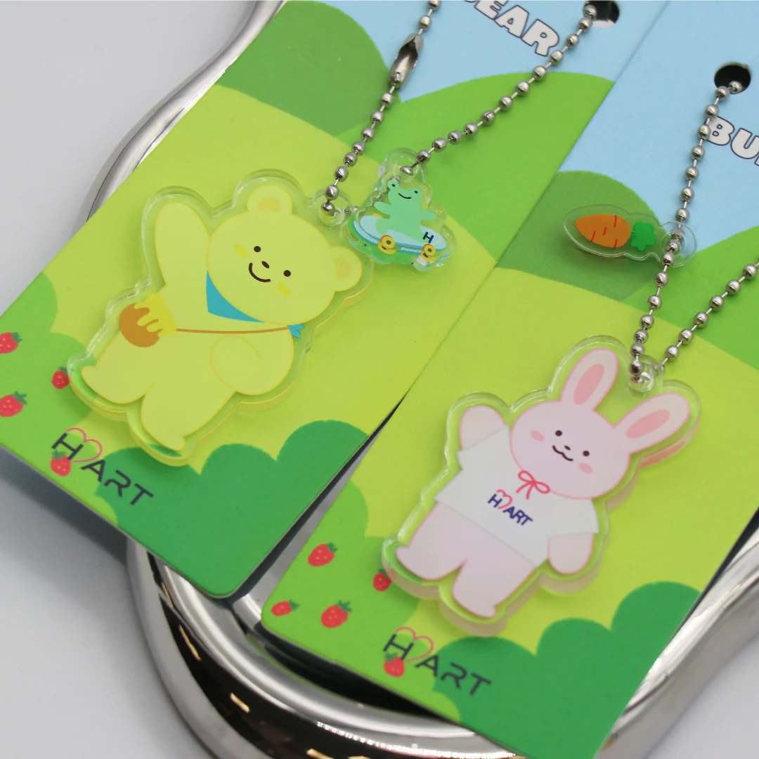 H ART Character Acrylic Keychain - 2 Types - Image 3