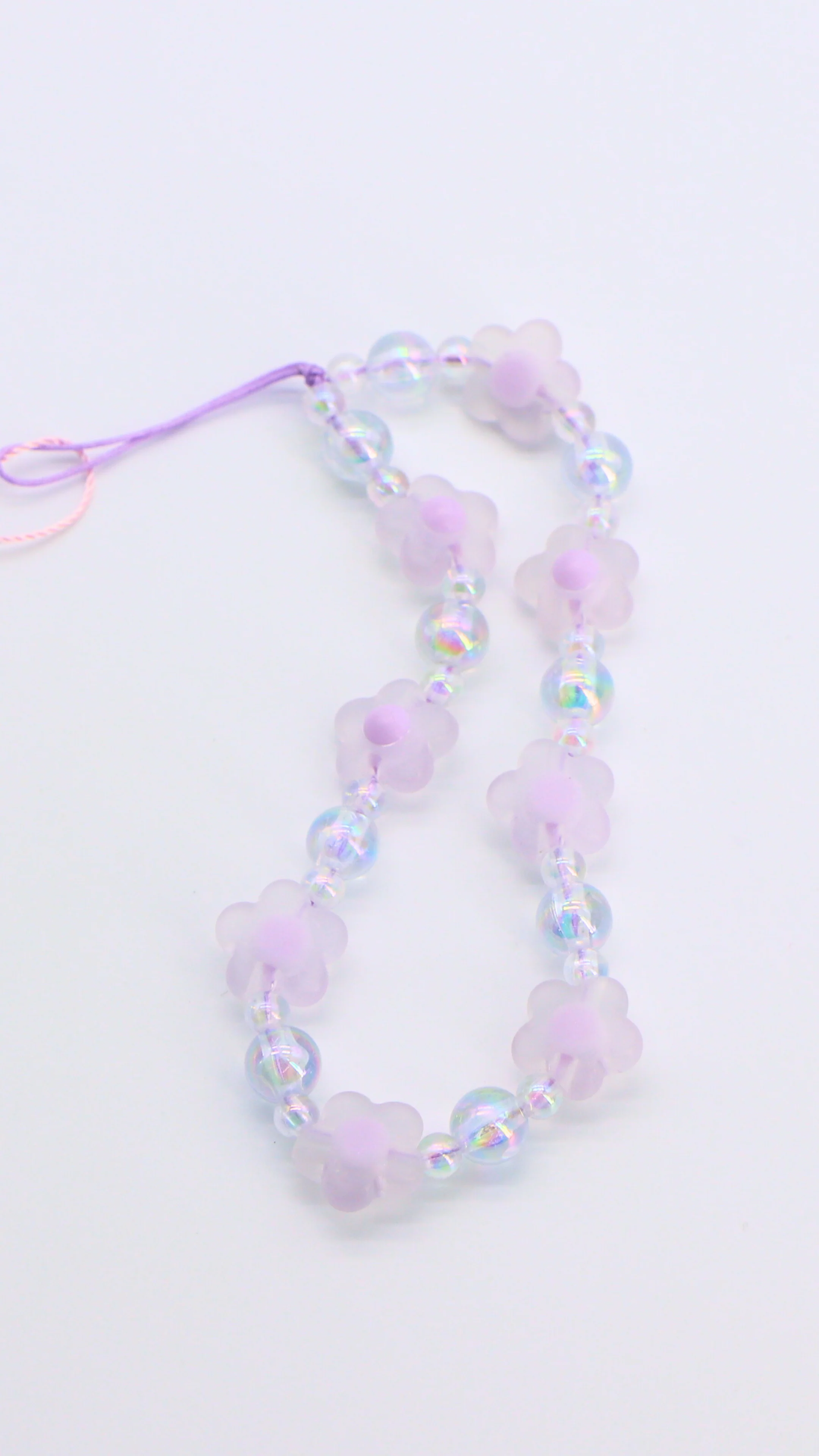 H ART Purple Blossom Phone Strap