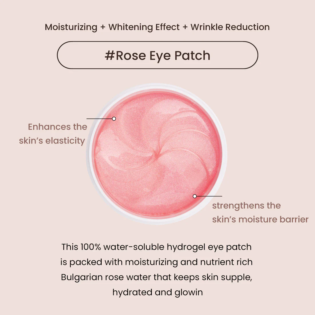 HEIMISH Bulgarian Rose Hydrogel Eye Patch 60ea - Image 3