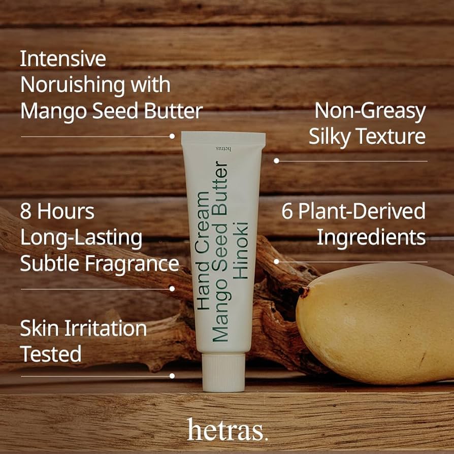 Hetras Perfumed Mango Seed Butter Hand Cream - 9 Types - Image 7