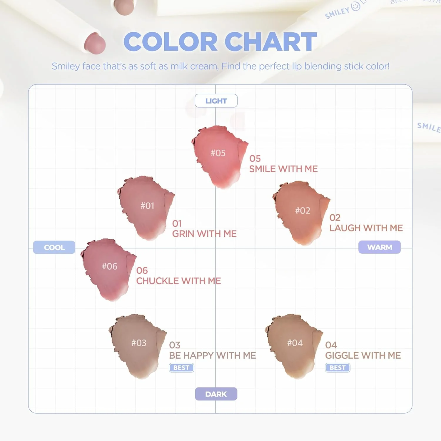 ilybyred Smiley Lip Blending Stick - 5 Colors - Image 11