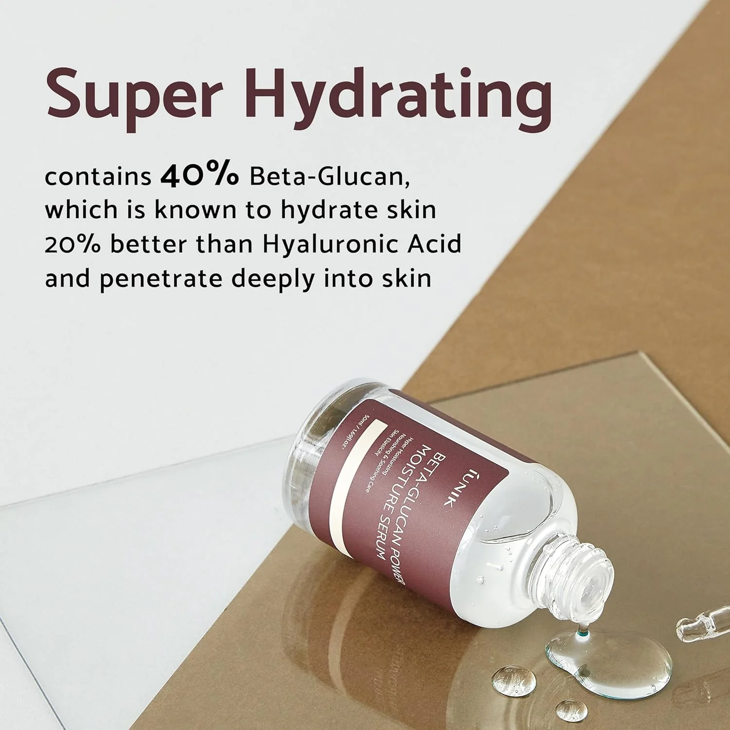 IUNIK Beta Glucan Power Moisture Serum 50ml - Image 3