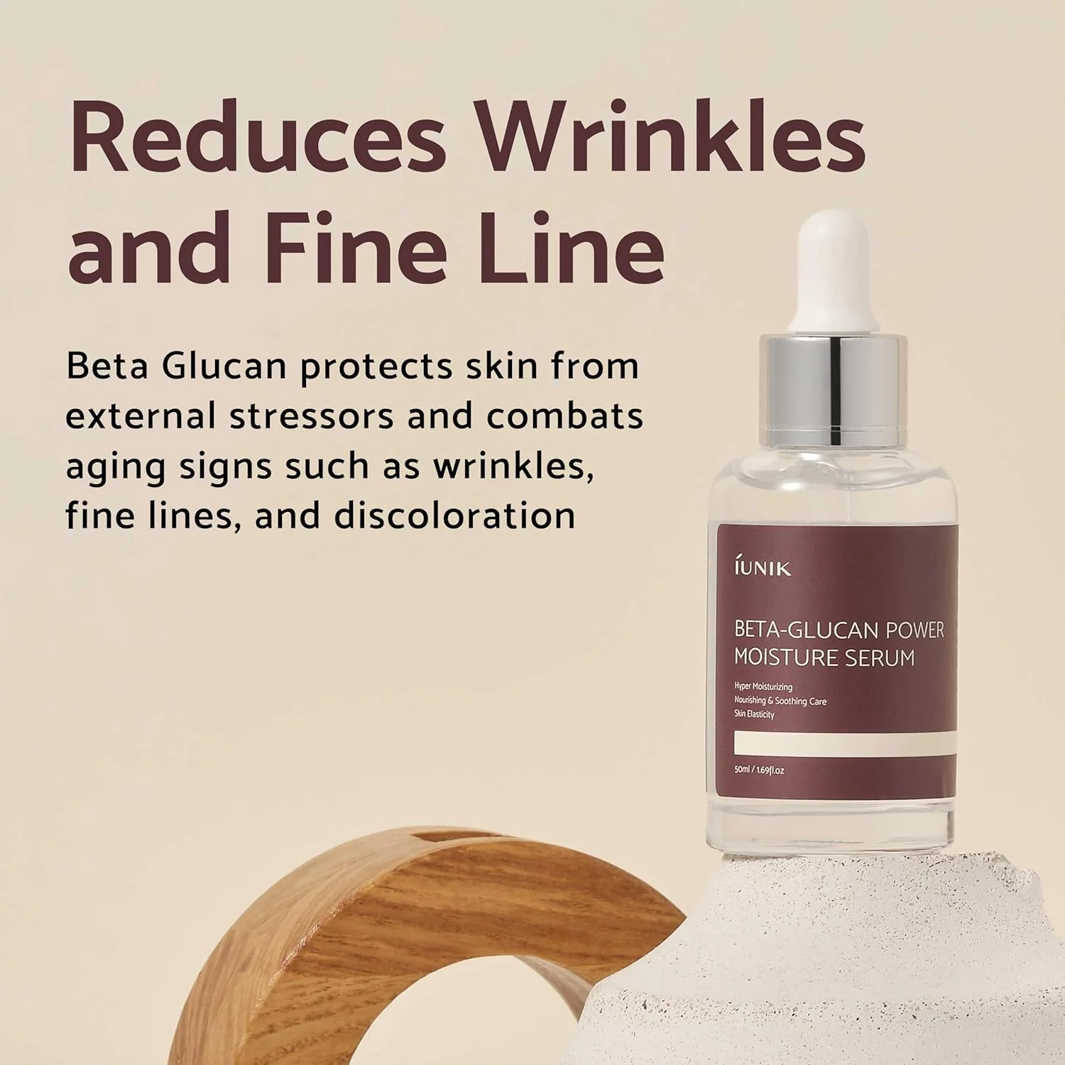 IUNIK Beta Glucan Power Moisture Serum 50ml - Image 4