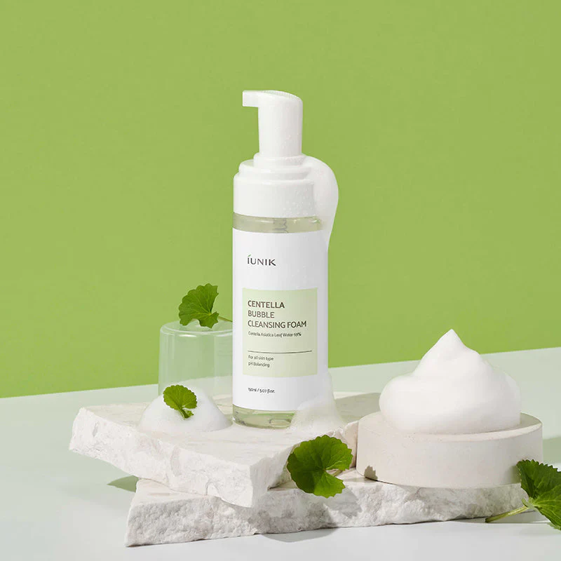 IUNIK Centella Bubble Cleansing Foam 150ml - Image 2