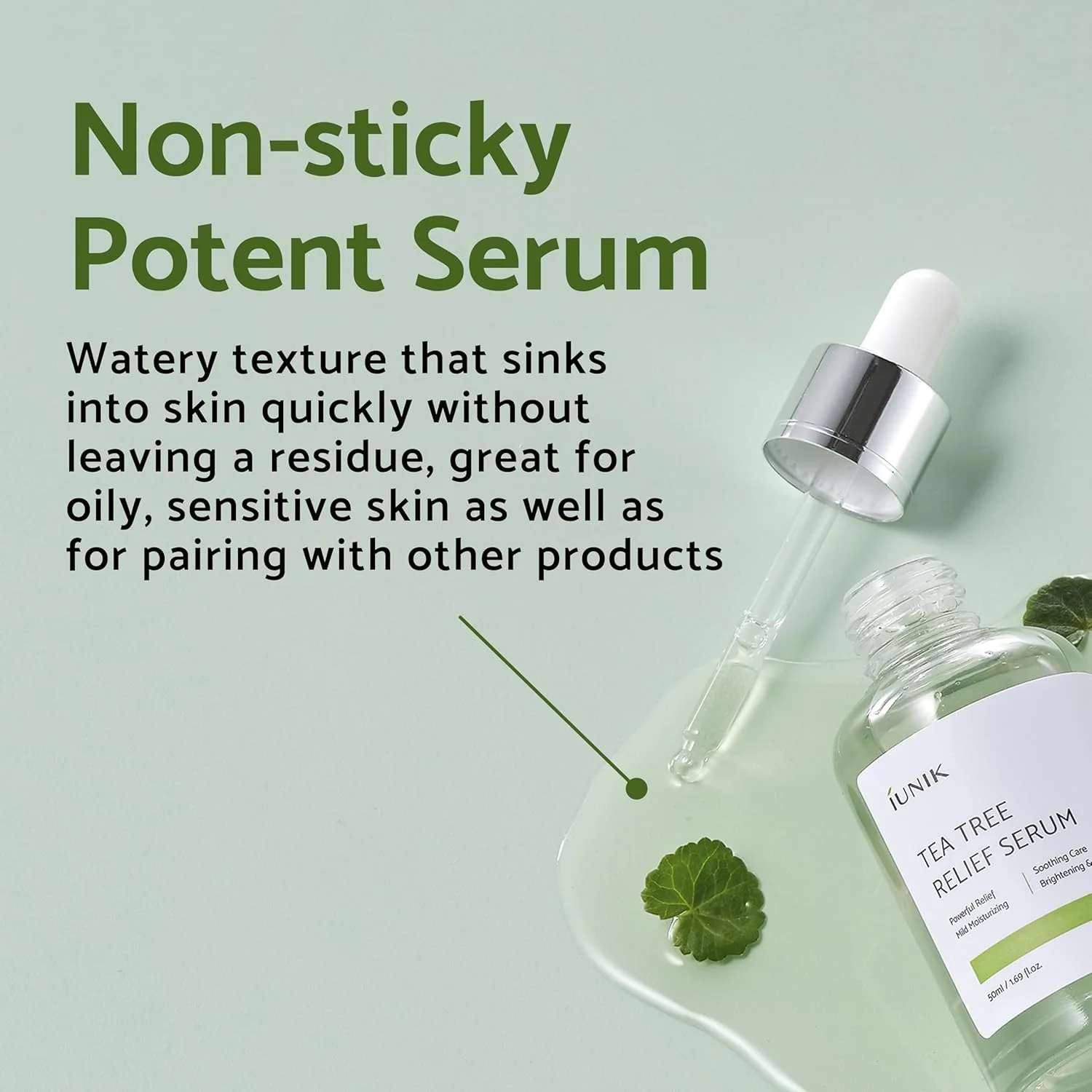 IUNIK Tea Tree Relief Serum 50ml - Image 5