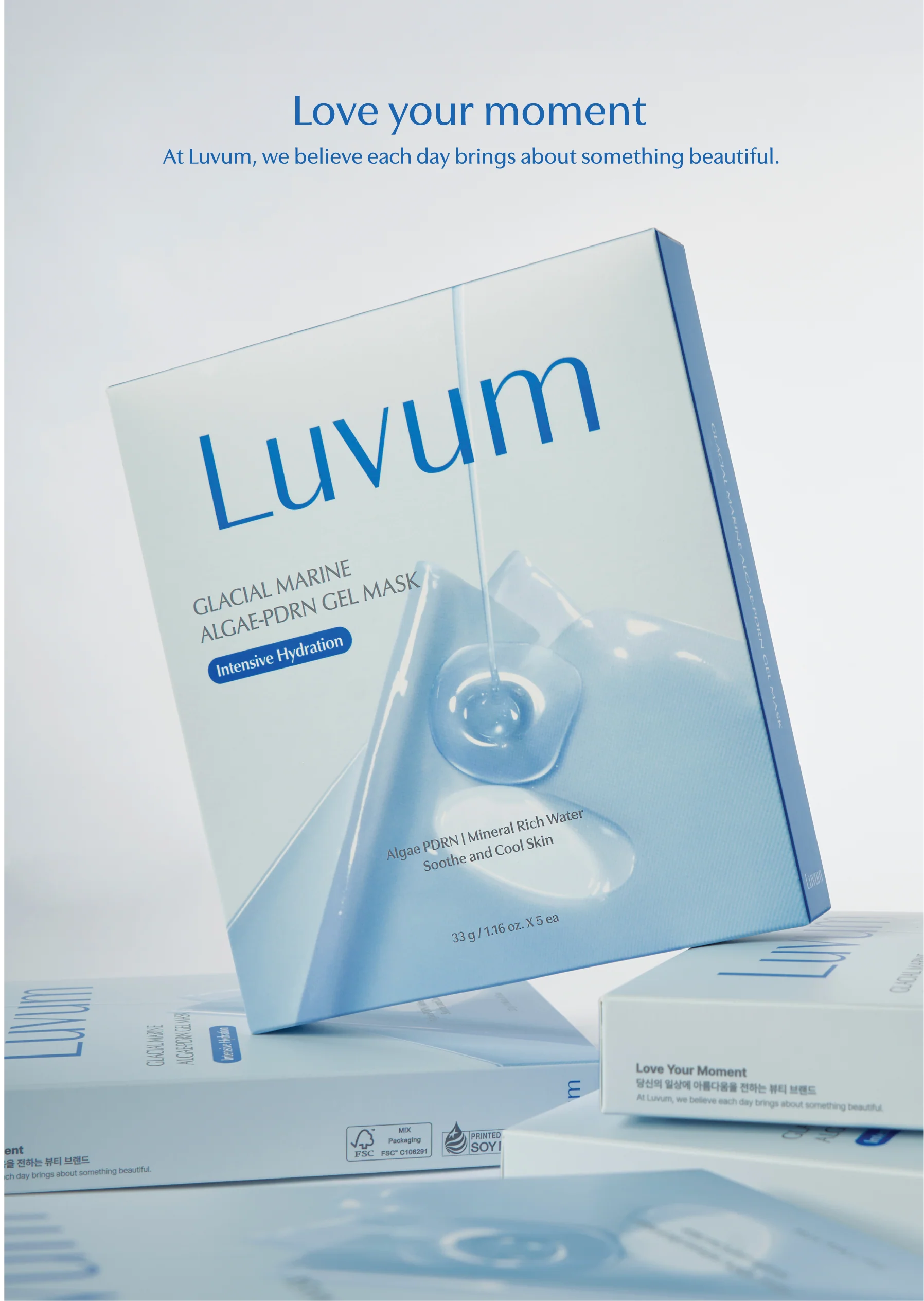 Luvum Glacial Marine Algae-PDRN Gel Mask 1EA - Image 3