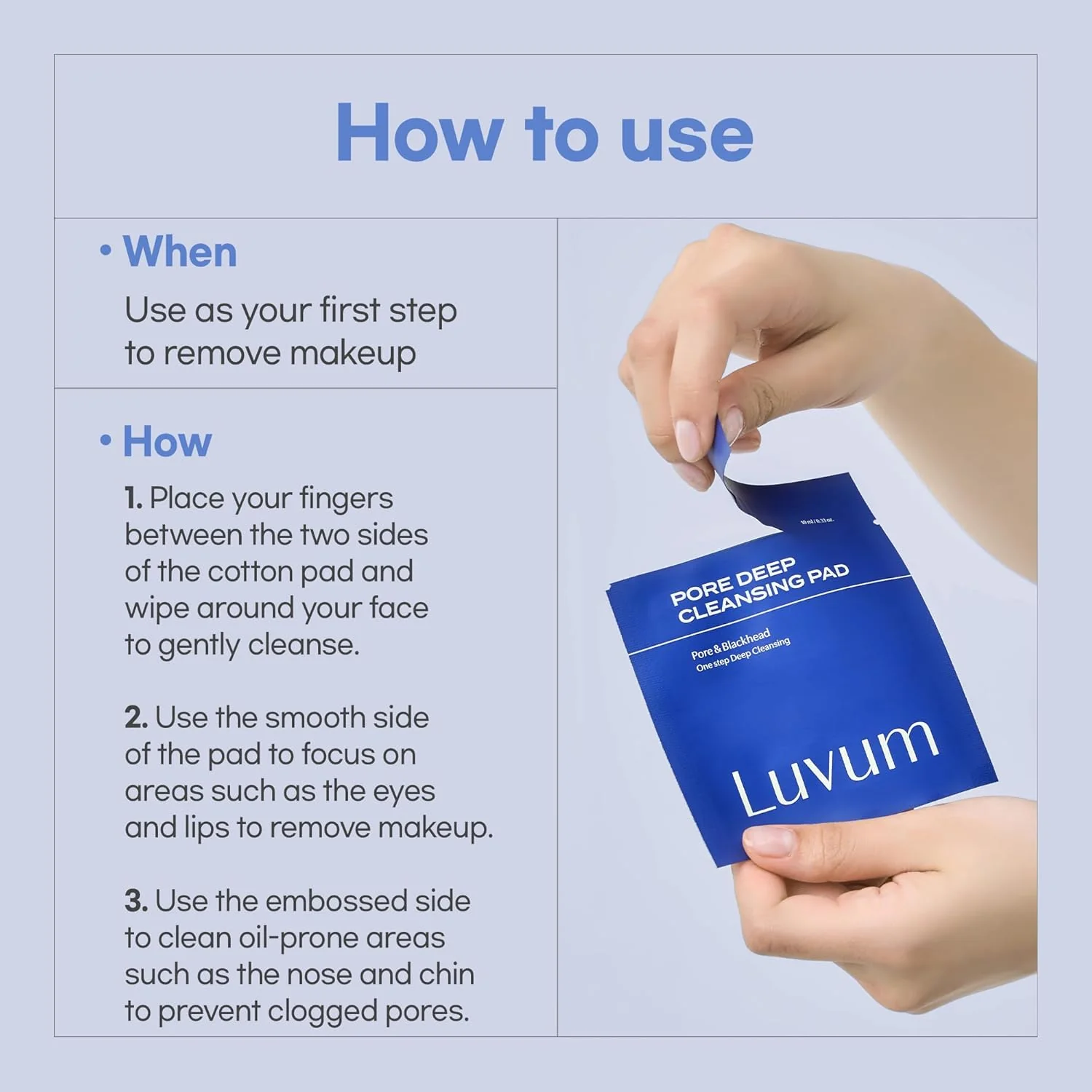 Luvum Pore Deep Cleansing Pad 10 Pcs - Image 6