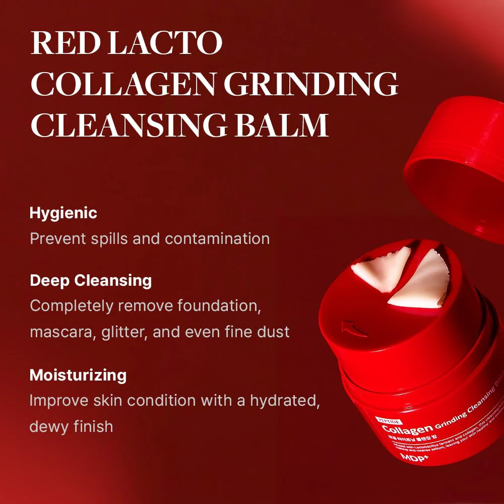 MDP Red Lacto Collagen Grinding Cleansing Balm 50ml - Image 3