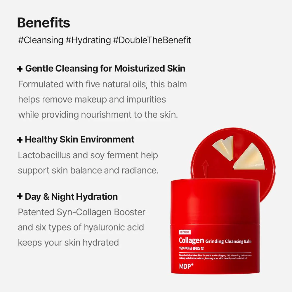 MDP Red Lacto Collagen Grinding Cleansing Balm 50ml - Image 4
