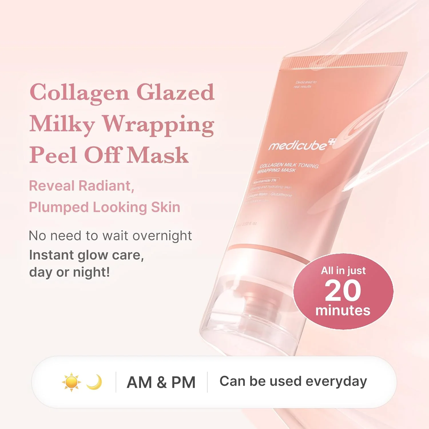 Medicube Collagen Milk Toning Wrapping Mask 75mL - Image 4