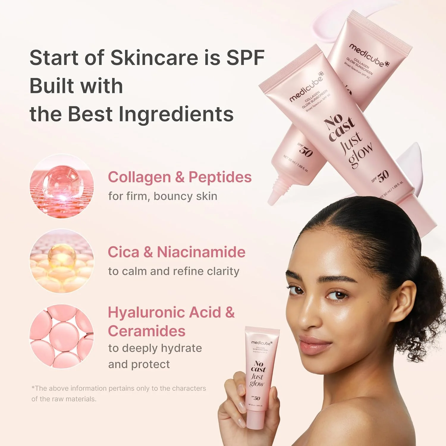 Medicube Glow Collagen Sunscreen SPF 50 PA+++ 50 mL - Image 3