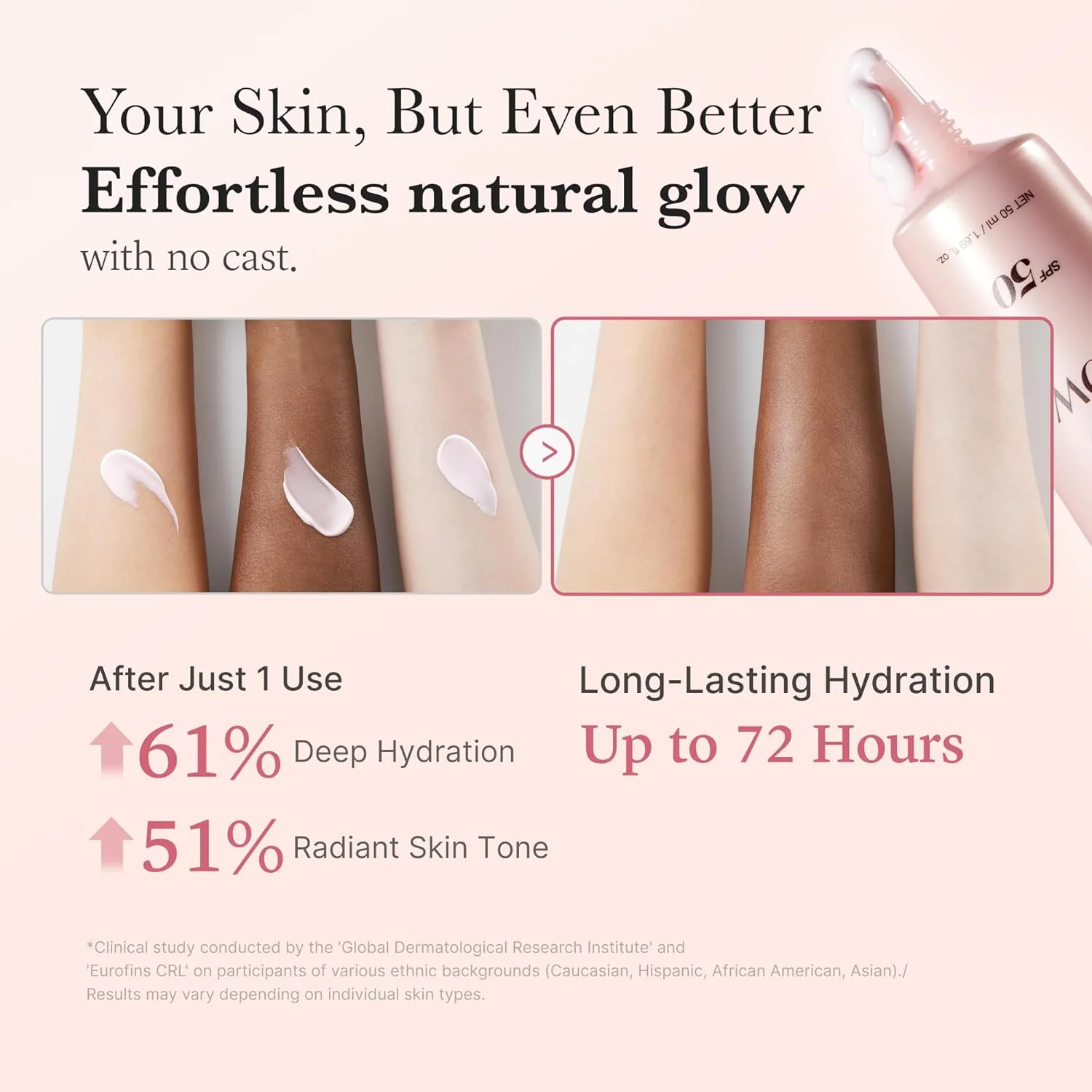 Medicube Glow Collagen Sunscreen SPF 50 PA+++ 50 mL - Image 4