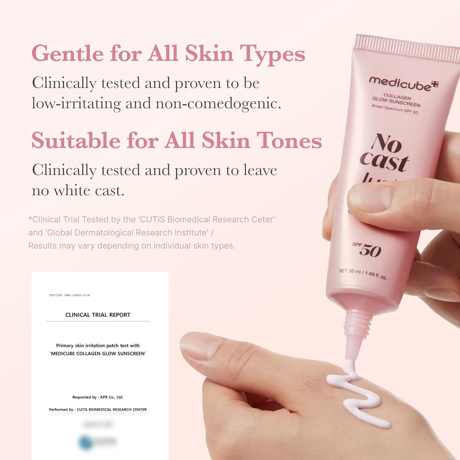 Medicube Glow Collagen Sunscreen SPF 50 PA+++ 50 mL - Image 6