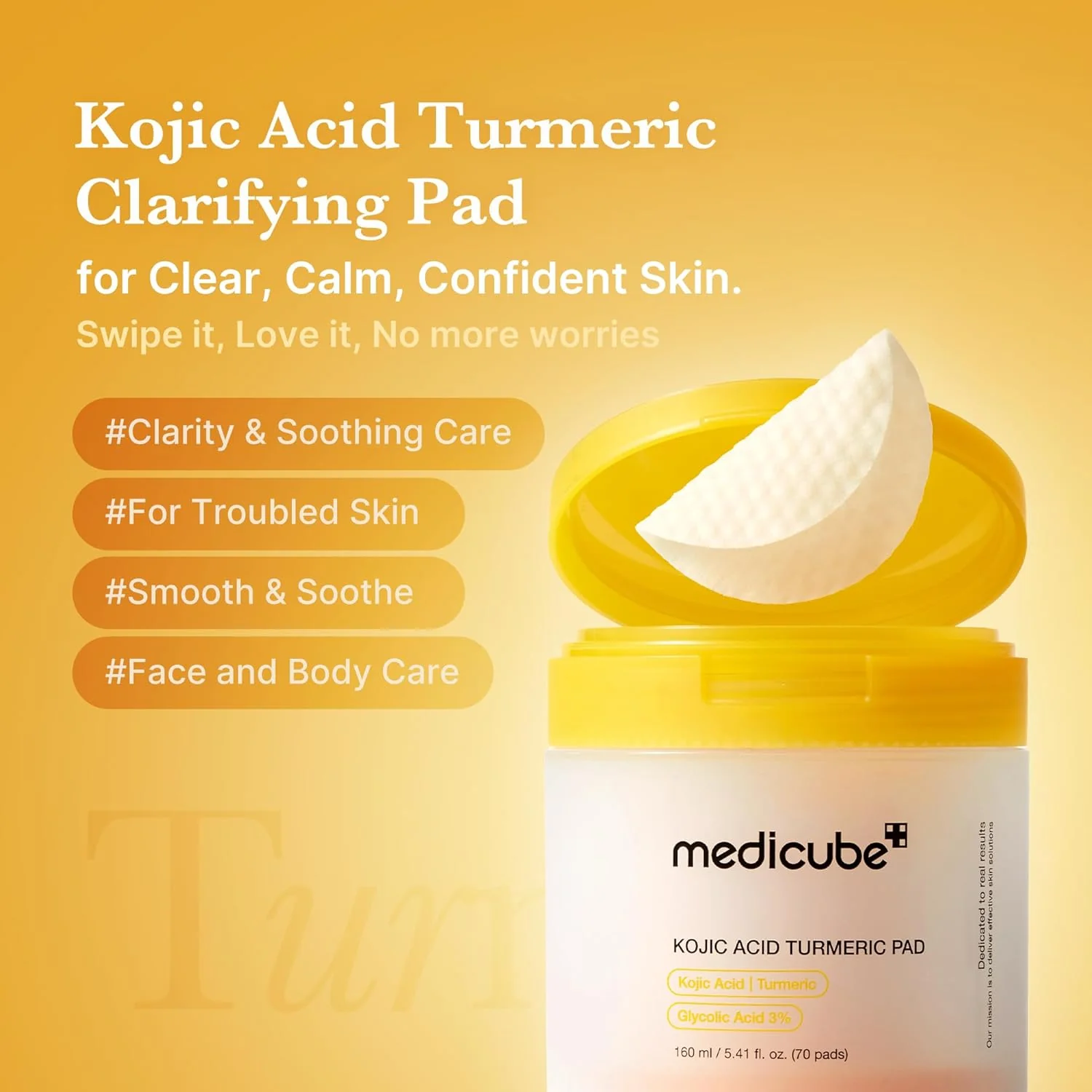 Medicube Kojic Acid Turmeric Pad 70Pcs - Image 3