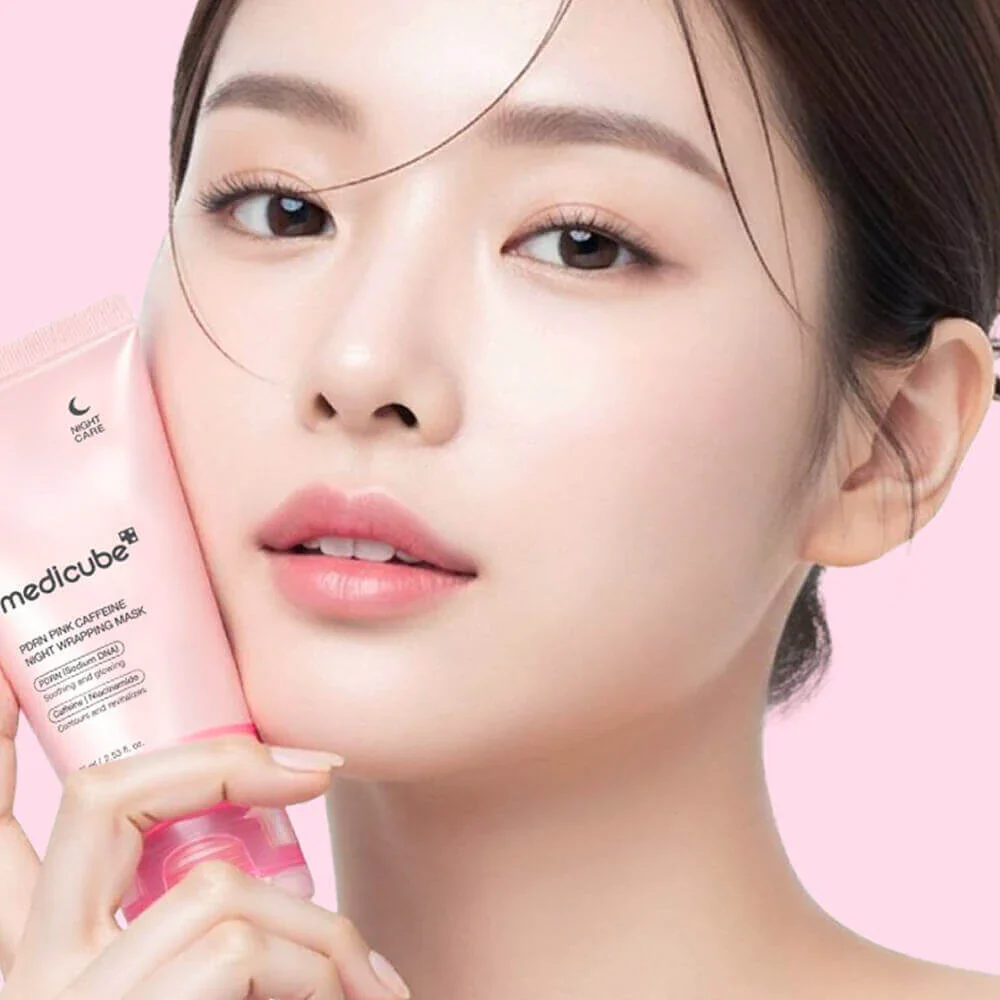 Medicube PDRN Pink Caffeine Night Wrapping Mask 75mL - Image 3