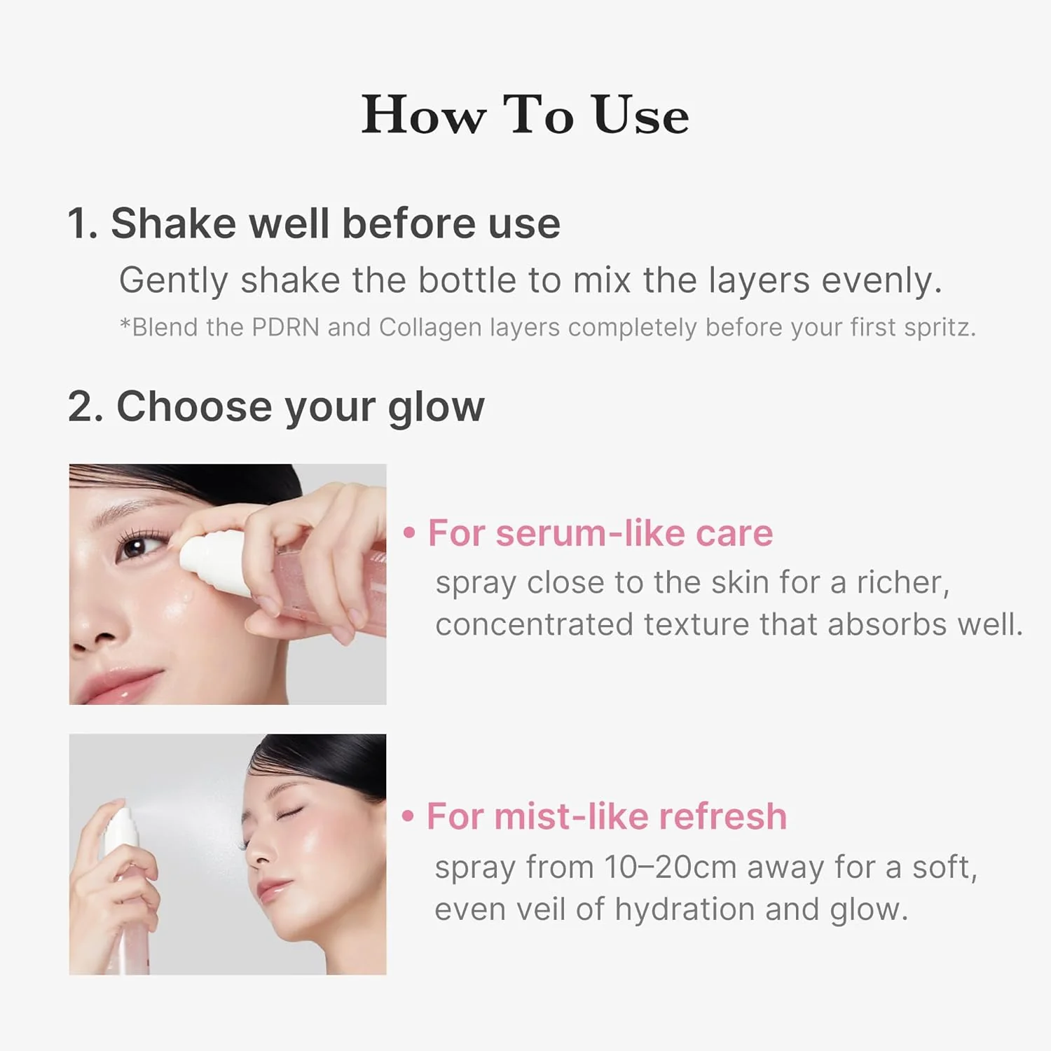 Medicube PDRN Pink Collagen Glow Jelly Mist Serum 100mL - Image 7