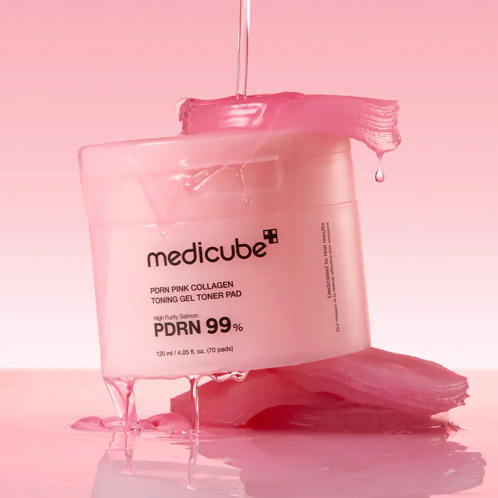Medicube PDRN Pink Collagen Toning Gel Toner Pads (70 pads) - Image 2